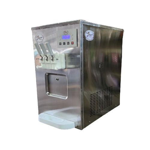 Commercial Softy Ice Cream & Frozen Yogurt Ice Cream Machine 3 Flavor Countertop Model - Dimension (L*W*H): 700X560X950 Millimeter (Mm)