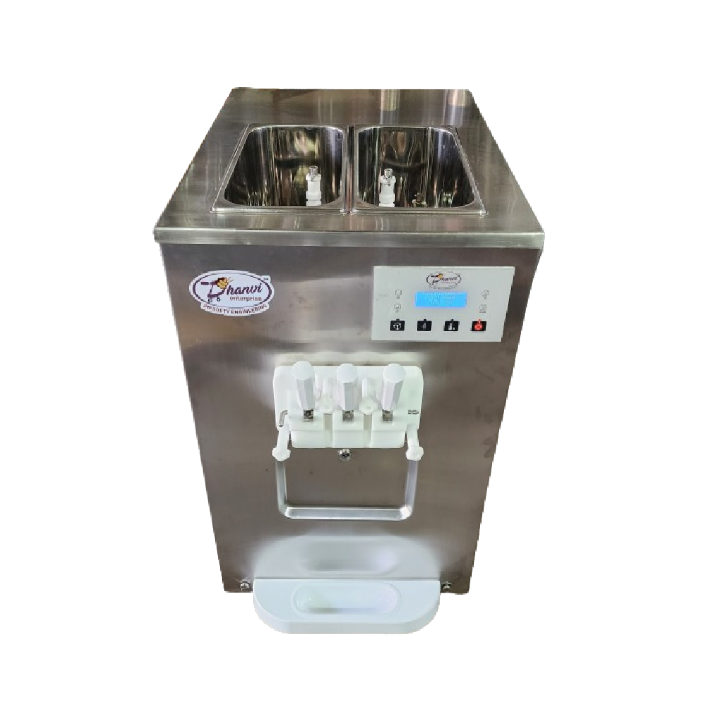Commercial Softy Ice Cream & Frozen yogurt ice cream Machine 3 Flavor Countertop Model
