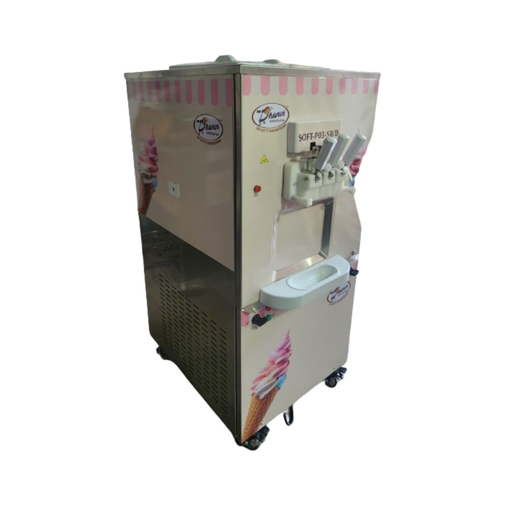 High-Performance Softy Ice Cream Machine , Quiet Operation With airpump