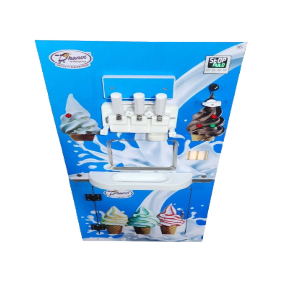 Softy Ice Cream Machine 2+1 MIX +3  RIPPLE COLOR SOFT-P06-F