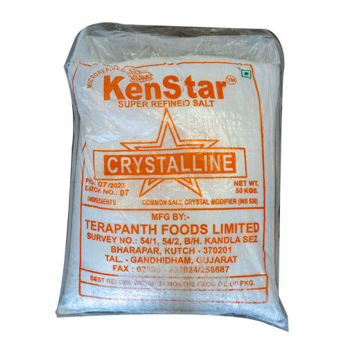 50 Kg Super Refined Salt - Color: White