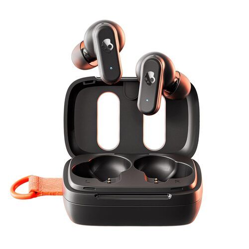 Skullcandy Dime 3 in-Ear Wireless Earbuds,Multipoint Pairing, 20 Hr Battery, Microphone- Black