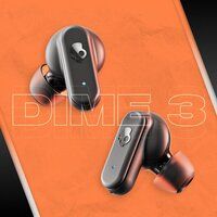 Skullcandy Dime 3 in-Ear Wireless Earbuds,Multipoint Pairing, 20 Hr Battery, Microphone- Black