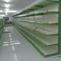 Supermarket Easy To Assemble Retail Display Rack - Color: Green