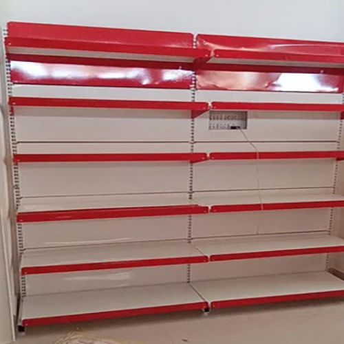 6 Shelves Retail Display Rack - Color: Red