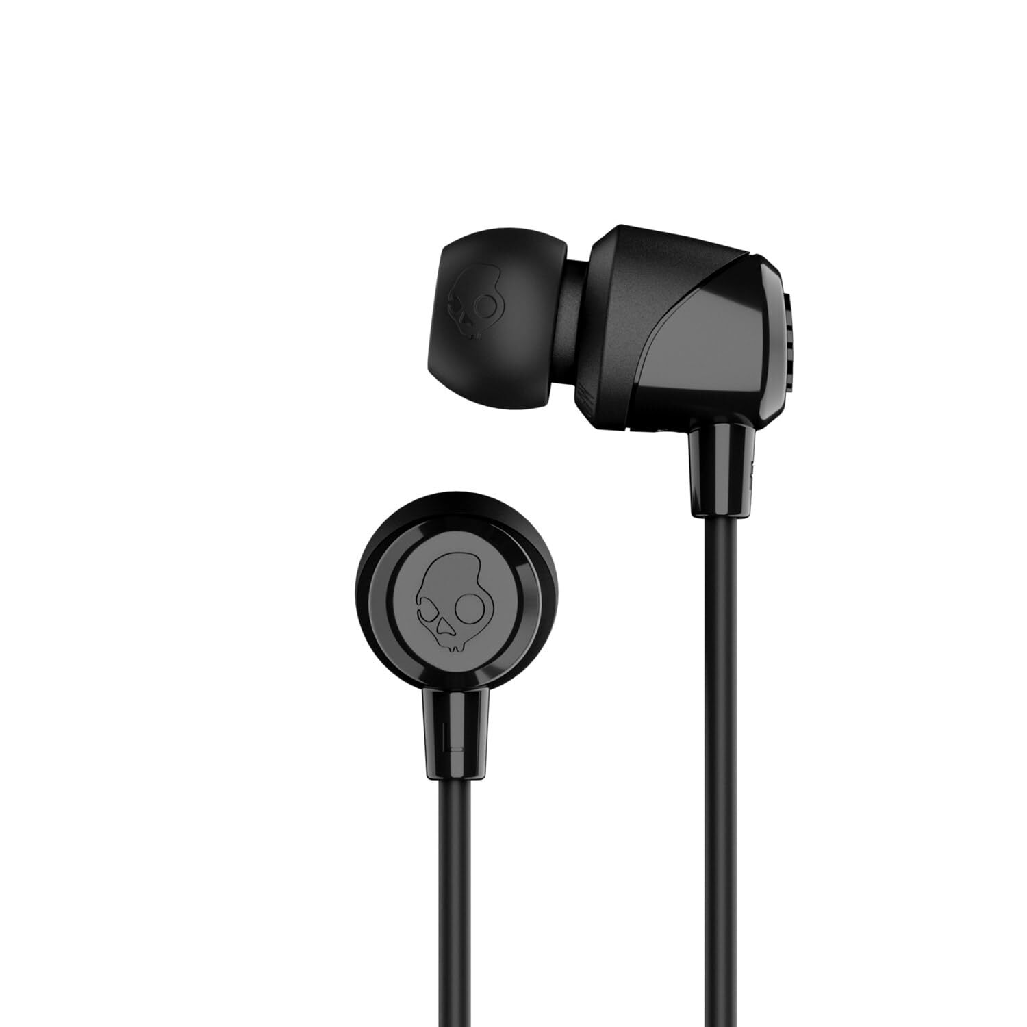 Skullcandy Jib in-Ear Wired Earbuds, Microphone, Works with Bluetooth Devices and Computers -Black