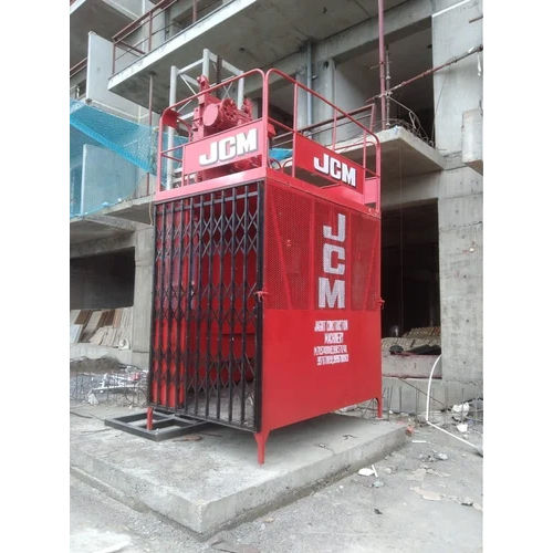 3 Ton Passanger Cum Material Hoist - Color: Red