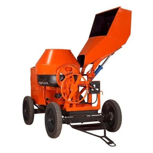 Hydraulic Concrete Mixer - Color: Orange