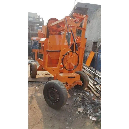 Hopper Concrete Mixer - Color: Orange