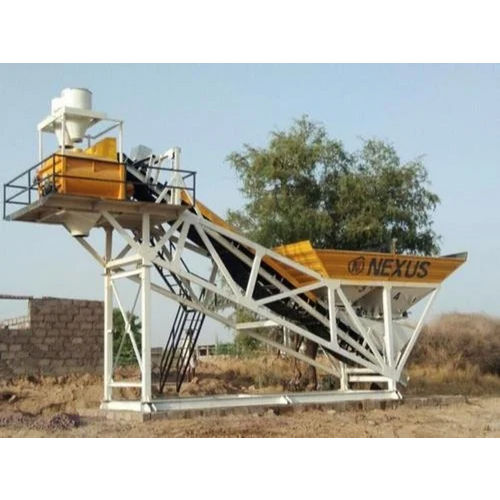 Ready Mixed Concrete Mixing Plant - Color: White