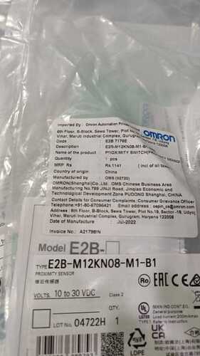 OMRON, PROXIMITY SENSOR E2B-M12KN08-M1-B1