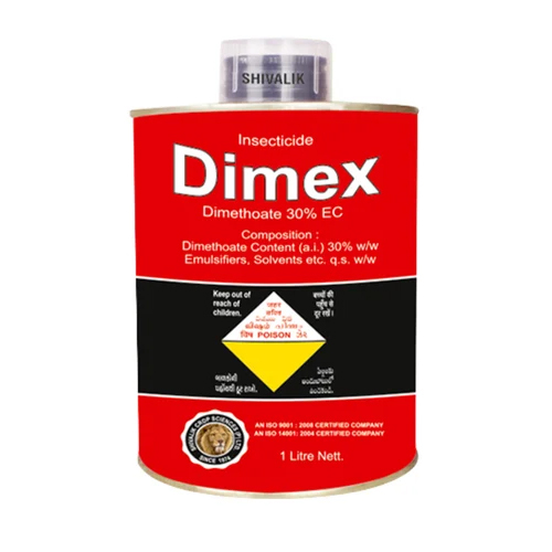 Dimethoate 30% EC Insecticide - 30% Concentration, 98% - 100% Purity | Liquid Form, Effective Pest Control for Agriculture