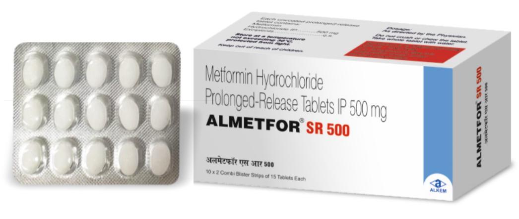 Metformin Hydrochloride Prolonged Release Tablets IP 1000 mg