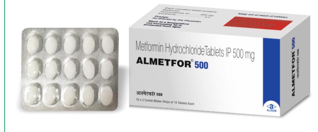 Metformin Hydrochloride Prolonged Release Tablets IP 1000 mg