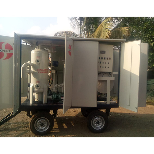 Industrial Mobile Oil Filtration Machine - Color: White