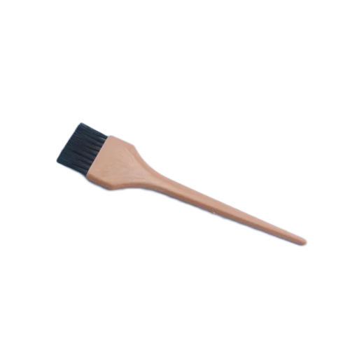 Brown Wooden Plastic Hair Dye Brush