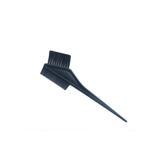 Black Plastic Hair Dye Brush With Comb