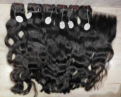 100% Original Premimum Quality South Indian Temple Raw Wavy Hair Extensions