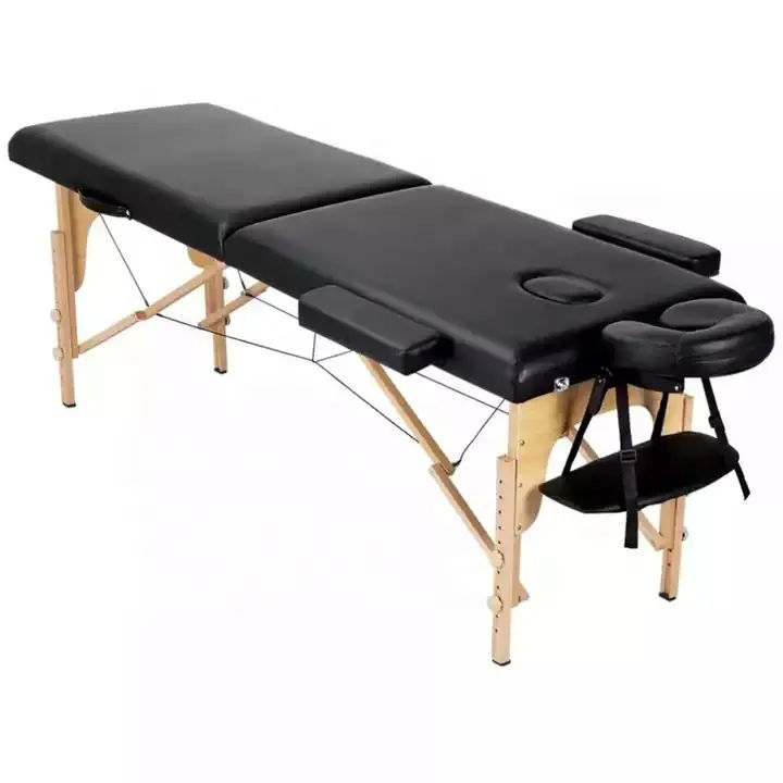 foldable massage bed for home portable therapy table with headrest