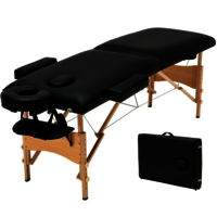 wooden massage bed with armrests portable therapy bed with adjustable features