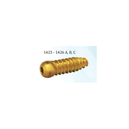 Soft (Smooth ) Threaded Screw - Color: Golden