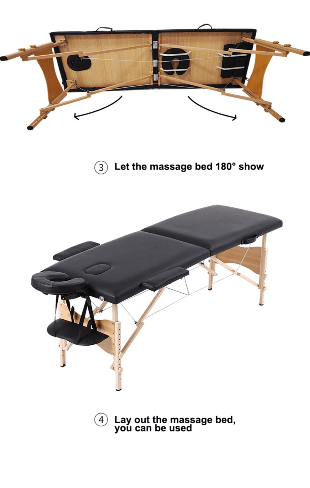 foldable wooden beauty bed professional portable massage bed