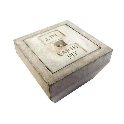 RCC Earth Pit Cover - Durable White IP54 Rated 300x300 mm | 10 kg Earthing Solution with Warranty for Reliable Outdoor Protection