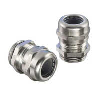 Brass Cable Gland - High-quality Brass, 15mm Length, Silver Color | Solid Round Conductor, Temperature Range 40-100â°c For Industrial Use