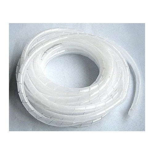 Spiral Wrapping Band - High-Quality PVC, 2 Meters Length, White Connector Color | Flexible, Durable Cable Management Solution for Industrial Applications