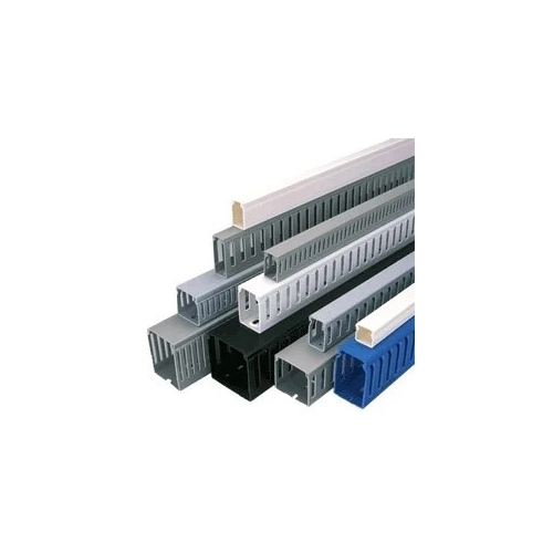 PVC Ducting Channels - High-Quality PVC 15 x 15mm Size Grey Color | Durable Smooth Surface Polished Finish for Industrial Usage