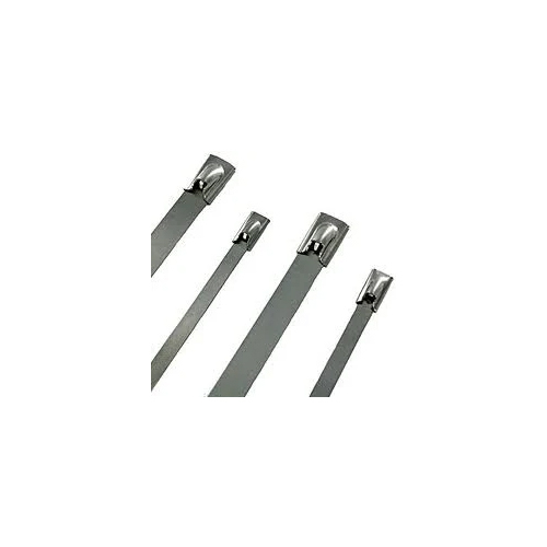SS Cable Ties - Stainless Steel, 16mm Size, Silver Color | Superior Strength for Industrial Applications, Easy to Use, Warranty Included