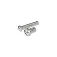 Slotted Round Head Machine Screw - Stainless Steel, 6 Mm To 100 Mm Length, 3/16" To 1/2" Size | Polished Silver Finish, Wood Screw Head Type, High-quality Industrial Fastener