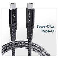 Fast Charging Type C to Type C Cable for Smartphones, Tablets, Laptops, etc, 480Mbps Data Sync