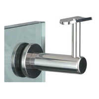 SS Handrail Bracket - Mild Steel, Various Sizes Available | Polished Surface, High Quality for Commercial Use
