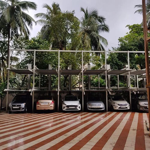 Four Pole Three Level Car Parking System - Mode Of Drive: Motor