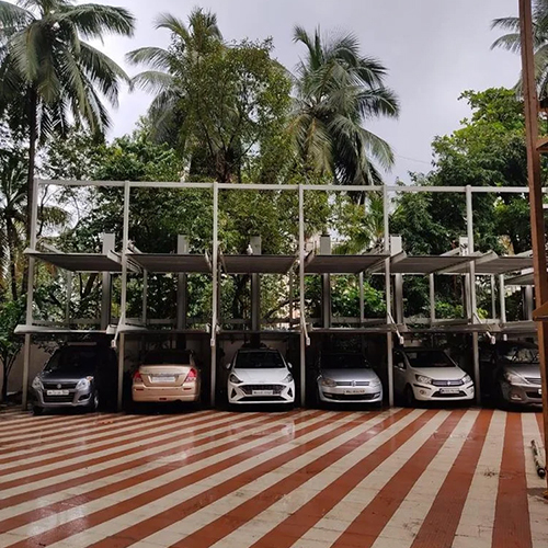 Four Pole Three Level Car Parking System