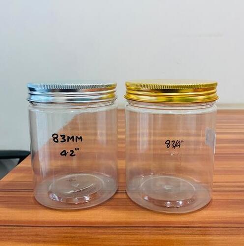 83/4.2" 500 Ml Jars - Color: Transparent Body Silver And Gold Lids