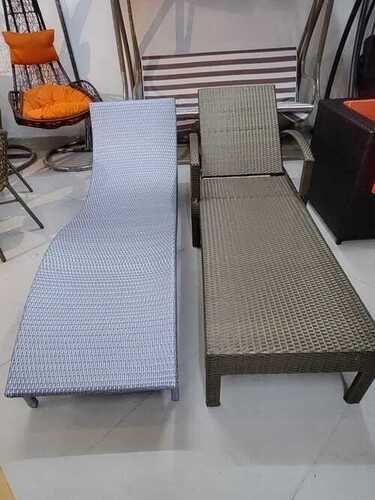 PVC Rattan Lounger