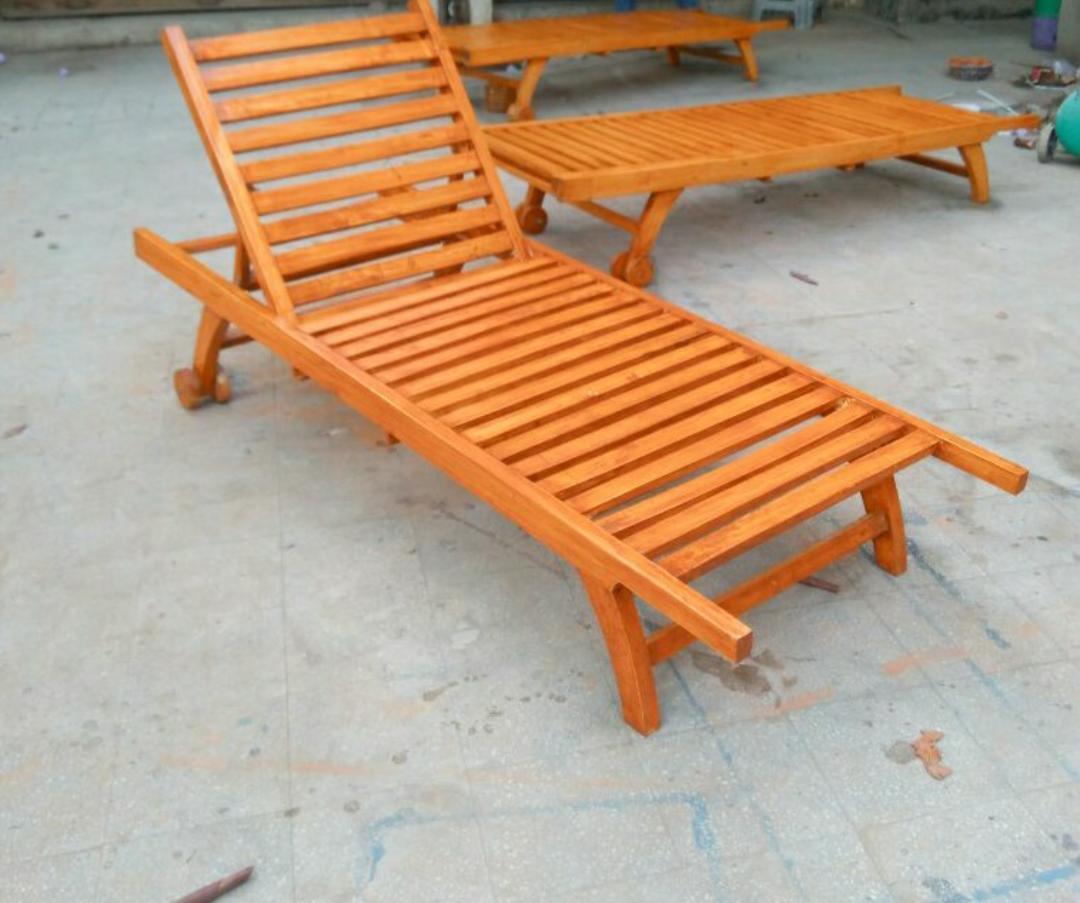 PVC Rattan Lounger