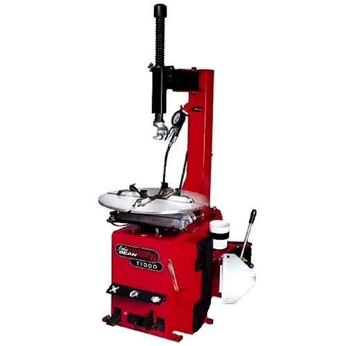 T 1000 Model Tyre Changer Machine - Color: Red