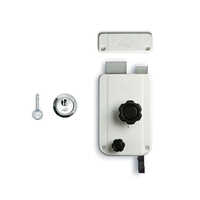 Rim Pin Cylinder Lock - Metal Square Design , Chrome Finish For Industrial Use