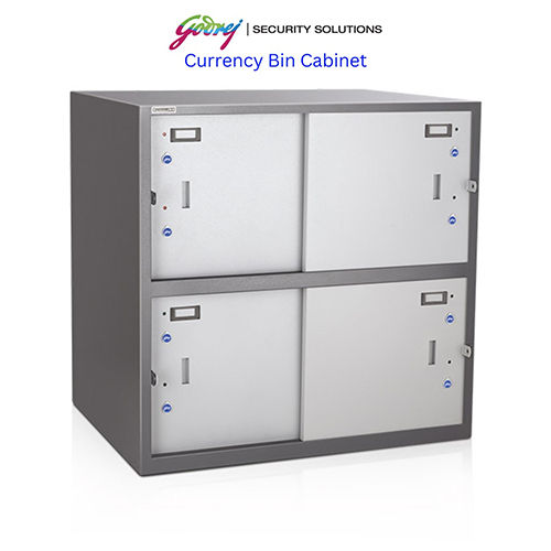 Currency Bin Cabinet - Color: White & Grey