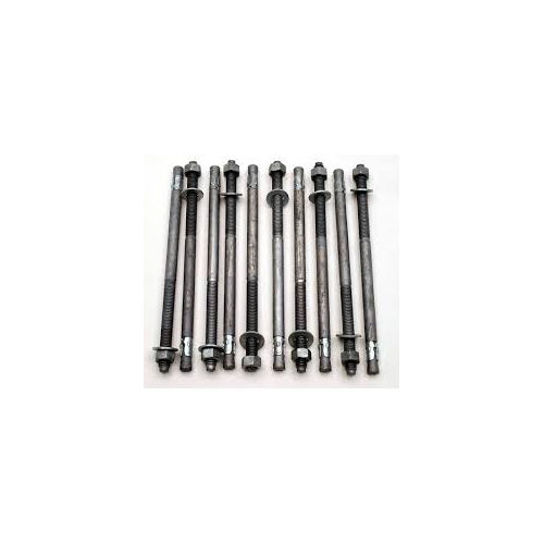 Galvanized Concrete Wedge Anchor Bolts - Color: Silver