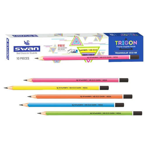 Trigon Graphite Pencils - Color: Multicolor