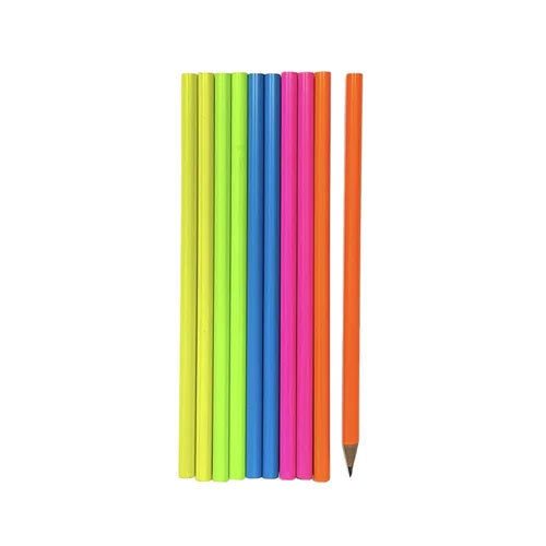 Triangular Neon Pencils - Color: Multicolor