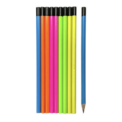 Triangular Neon Pencils With Depping - Color: Multicolor