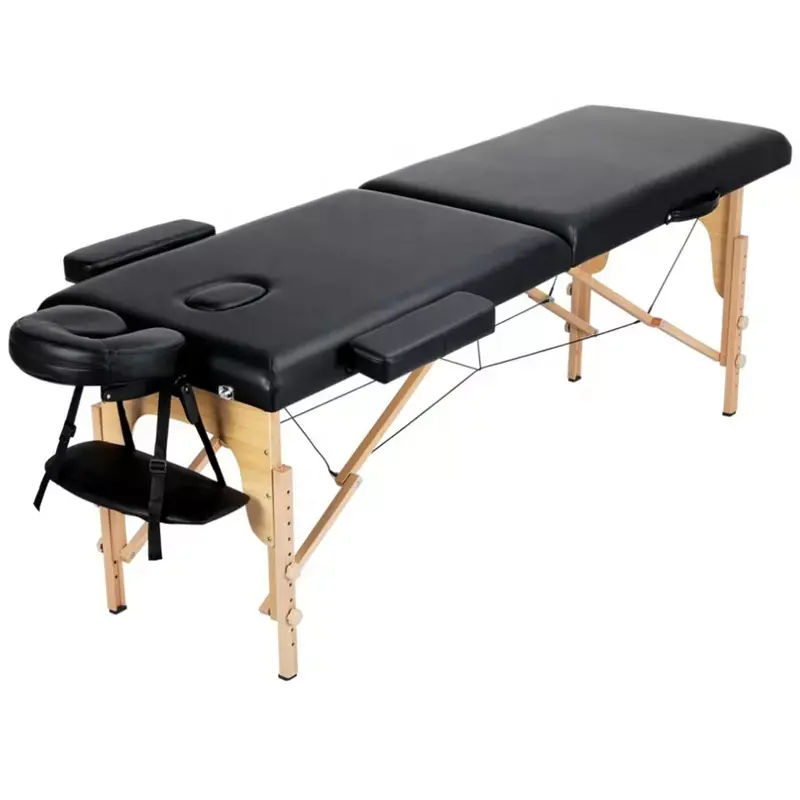 Bed for massage therapists portable treatment table with sturdy design