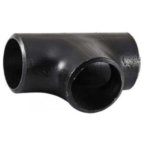 Mild Steel Pipe Tee - Color: Black