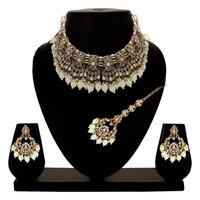 Wedding Indian Jewelry| Wedding collection| Bridal reverse ad Necklace| Kundan Choker |Floral Bridal Necklace | Gift for her