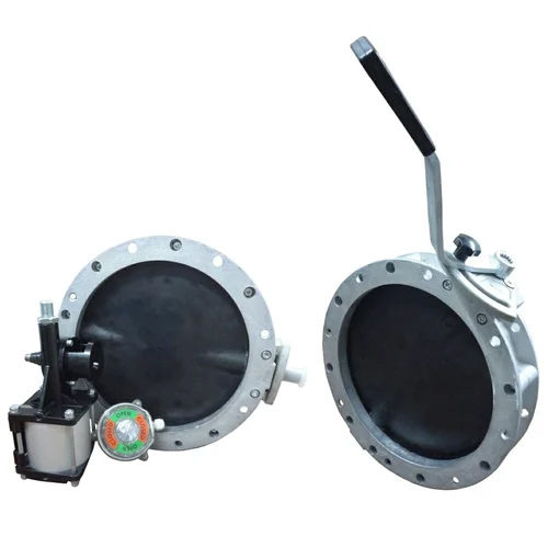 Butterfly Valve And Accuator - Color: Silver